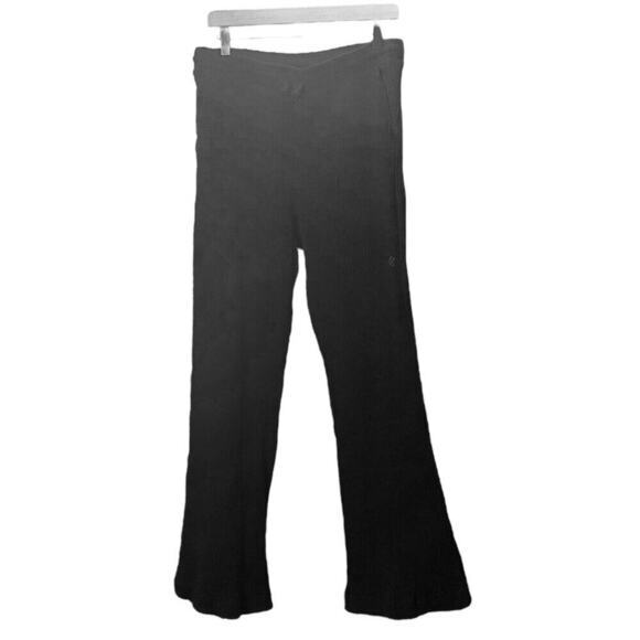 For Days Women's Organic Cotton Ribbed Wide Leg Pants Size Large - Picture 1 of 6